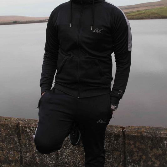 Tracksuit Onyx Black Stripe Hoodie