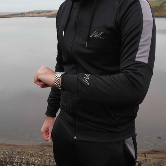 Tracksuit Onyx Black Stripe Hoodie