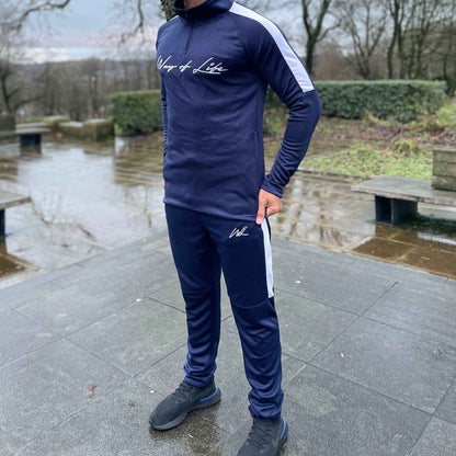 Tracksuit Royal Blue 1/4 Zip Sweatshirt